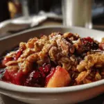 apple cranberry oat crumble - featured image