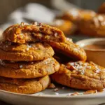 brown butter maple chewy pumpkin cookies - featured image