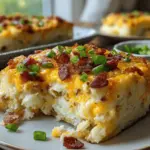 loaded baked potato casserole - featured image