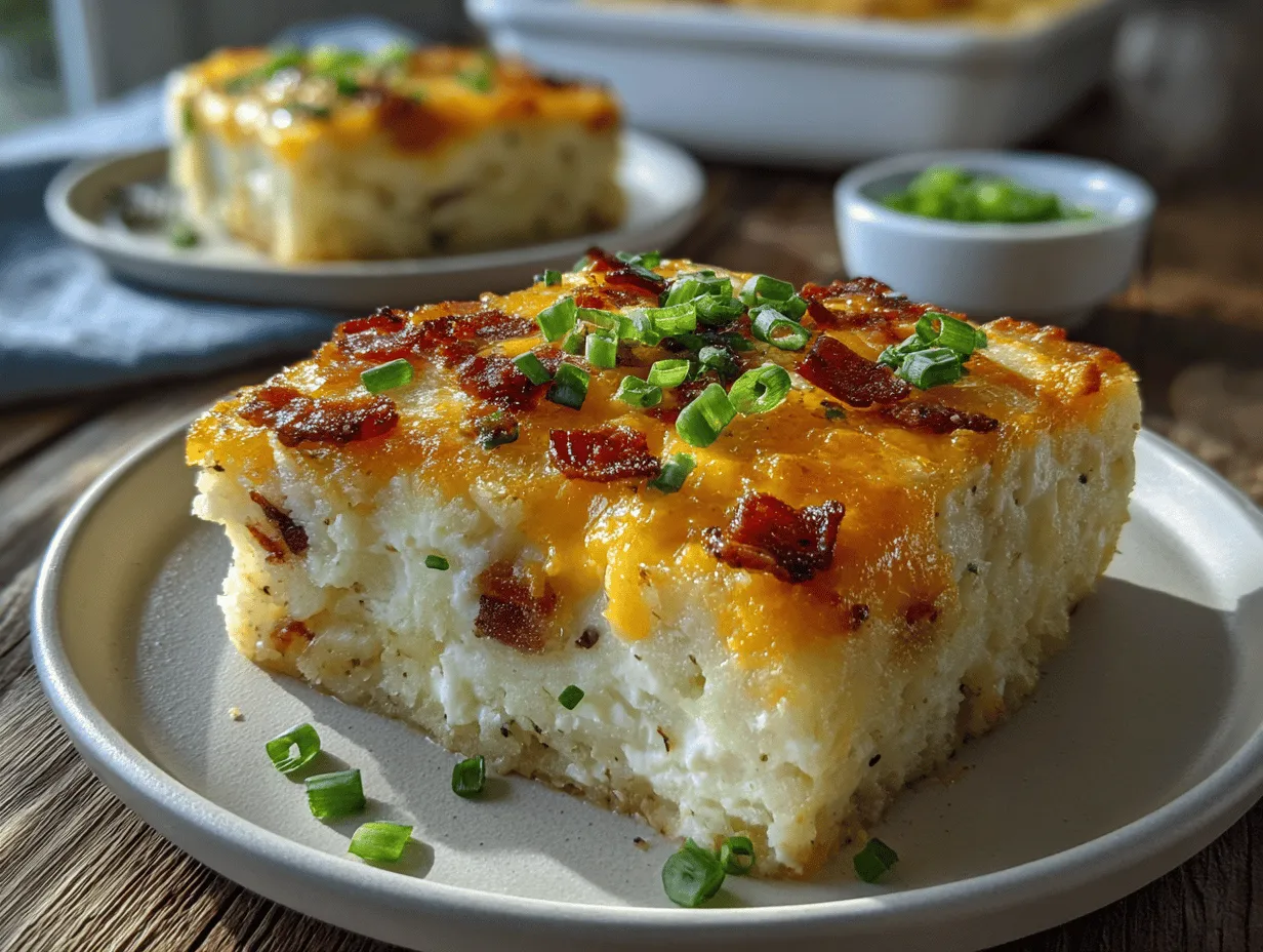 loaded baked potato casserole preparation steps