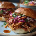 slow cooker pulled turkey sandwiches - featured image